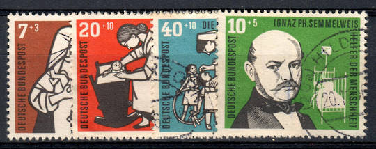 WEST GERMANY 1956 Humanitarian Relief Fund. Set of 4. - 72118 - VFU
