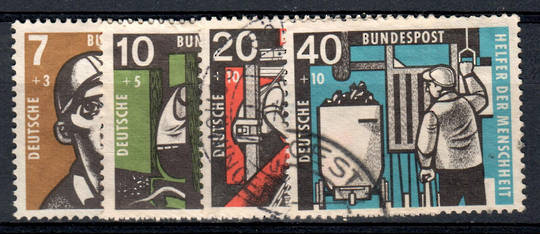 WEST GERMANY 1957 Humanitarian Relief Fund. Set of 4. - 72131 - VFU