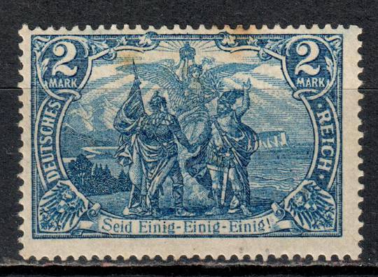 GERMANY 1902 Definitive 2m Blue. Die 1. Perf 14½x14. Hinge remains. - 72166 - Mint
