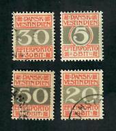 DANISH WEST INDIES 1905 Postage Due. Set of 4. The 5b is mint, other vfu. - 72231 - VFU