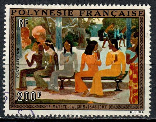 FRENCH POLYNESIA 1973 125th Anniversary of the Birth of Gaugin. - 72336 - VFU