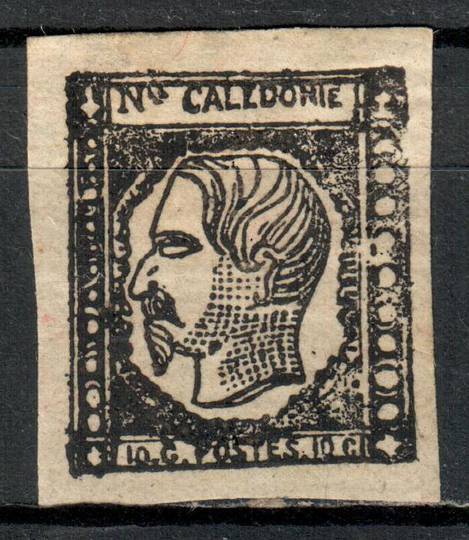 NEW CALEDONIA 1860 Napolean 3rd Definitive 10c Grey-Black. Four margins. - 72355 - Mint