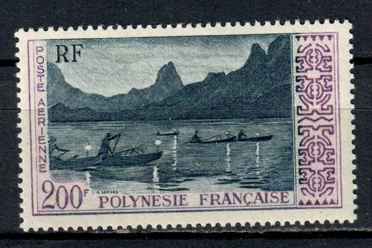 FRENCH POLYNESIA 1958 Air 200 f Night Fishing near Papeete. - 72360 - LHM