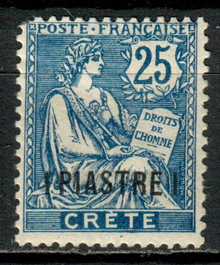 FRENCH POST OFFICES IN CRETE 1903 Definitive 1p on 25c Blue. - 72377 - VFU