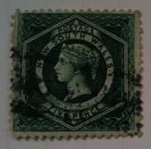 NEW SOUTH WALES 1871 Victoria 1st Definitive 5d Bluish Green. Perf 12 (11.75 x 11.5) - 72549 - Used