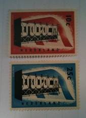 NETHERLANDS 1956 Europa. Set of 2. Very lightly hinged. - 72551 - LHM