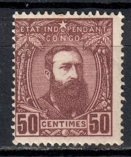 BELGIAN CONGO 1887 Definitive 50c Chocolate. - 72597 - LHM