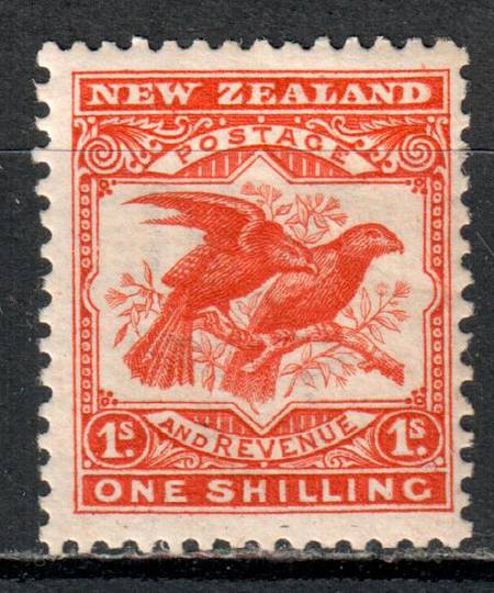 NEW ZEALAND 1898 Redrawn Pictorial 1/- Orange. - 73 - LHM