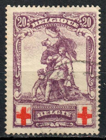 BELGIUM 1914 Red Cross 20c(+20c) Red and Violet. - 7320 - VFU
