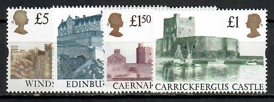 GREAT BRITAIN 1992 Definitives Castles. Original set of 4. - 73210 - UHM