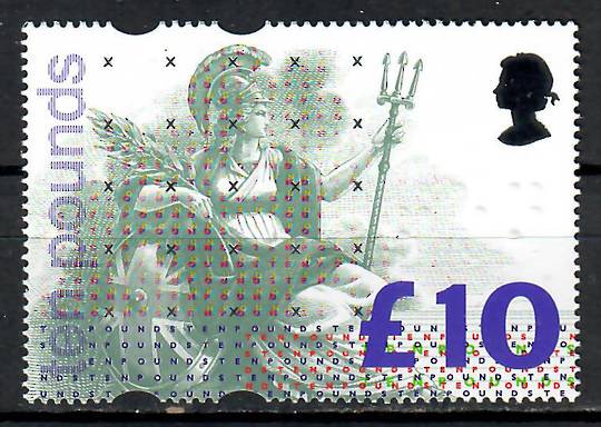 GREAT BRITAIN 1993 Definitive £10.00 Britannia. - 73212 - UHM