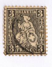 SWITZERLAND 1862 Definitive 3c Black. - 73305 - FU