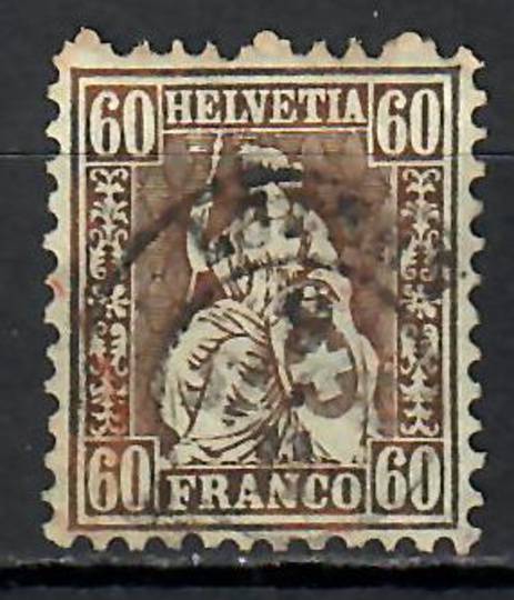 SWITZERLAND 1862 Definitive 60c Copper-Bronze. - 73320 - FU