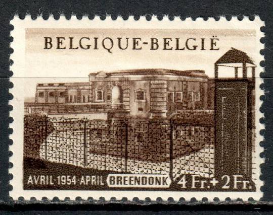 BELGIUM 1954 Political Prisoners Monument Fund 4fr+2fr Sepia. - 7344 - LHM