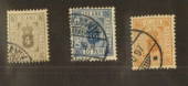 ICELAND 1896 Official. Set of 3. - 73529 - FU