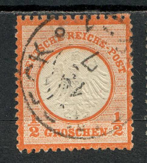 GERMANY 1872 Definitive 1/2 gr Orange-Yellow. Small Shield. - 73574 - FU