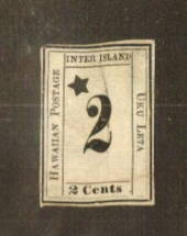 HAWAII 1860 2c Black on greyish paper. Forgery. - 73622 - Mint