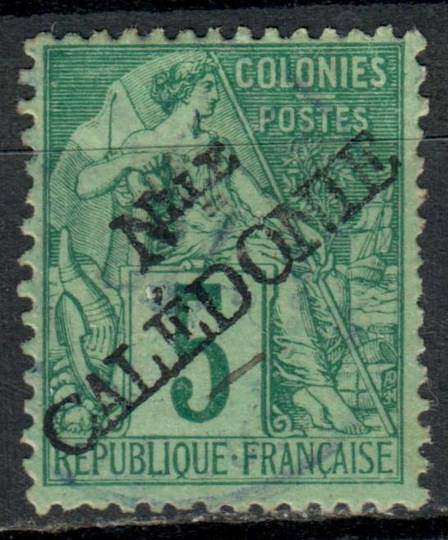 NEW CALEDONIA 1892 Definitive Surcharge Handstamped at Noumea 5c Green on pale green. - 73720 - Mint