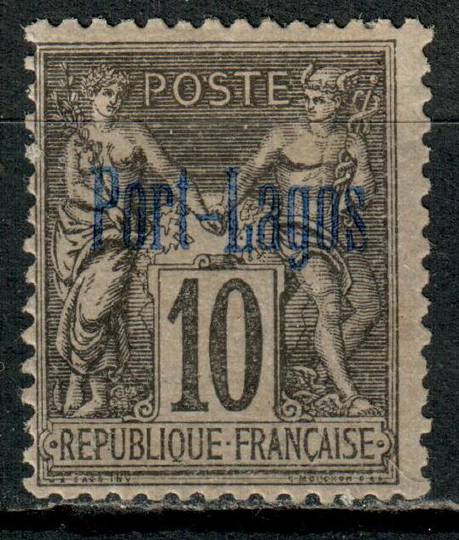FRENCH POST OFFICES IN THE TURKISH EMPIRE PORT LAGOS 1893 Definitive 10c Black on Lilac. - 73737 - Mint
