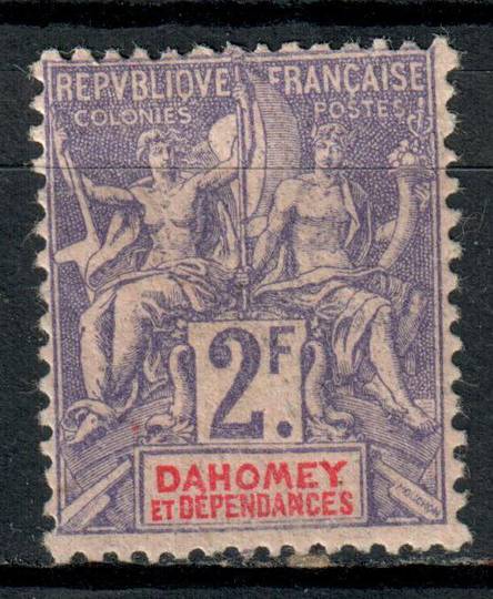 DAHOMEY 1899 Definitive 2fr Violet on rose. - 73746 - LHM