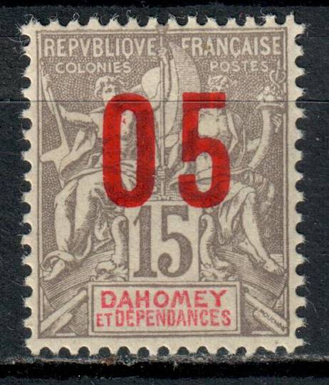 DAHOMEY 1912 Surcharge 05 on 15c Grey. Wide Spacing. - 73748 - LHM