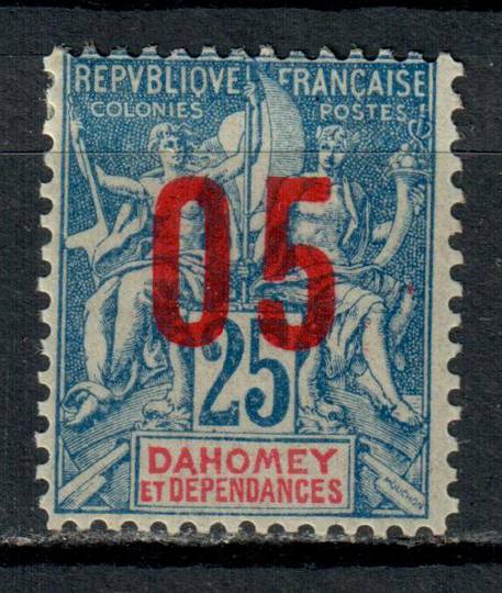 DAHOMEY 1912 Surcharge 05 on 25c Blue. Wide Spacing. - 73749 - LHM