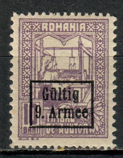 GERMAN OCCUPATION of ROMANIA 1917 Ninth Army overprint on Romanian definitive otherwise used for postage (SG T3) - 73764 - Mint