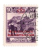LIECHENSTEIN 1932 Official 10 rappen Deep Reddish Lilac. Perf 10.5. - 73781 - VFU