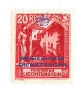 LIECHENSTEIN 1932 Official 20 rappen Scarlet. - 73782 - Mint