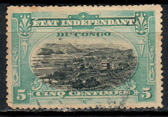 BELGIAN CONGO 1894 Definitive 5c Black and Turquoise-Blue. - 7379 - FU