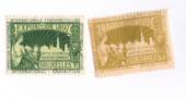 BELGIUM 1897 Brussells International Exhibition. Two labels. - 73802 - Cinderellas