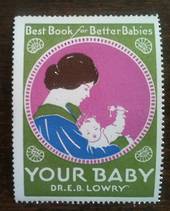 GREAT BRITAIN Your Baby by Dr E B Lowry. Label. - 73825 - Cinderellas