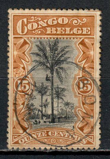 BELGIAN CONGO 1909 Definitive  15c Black and Ochre. - 7383 - FU