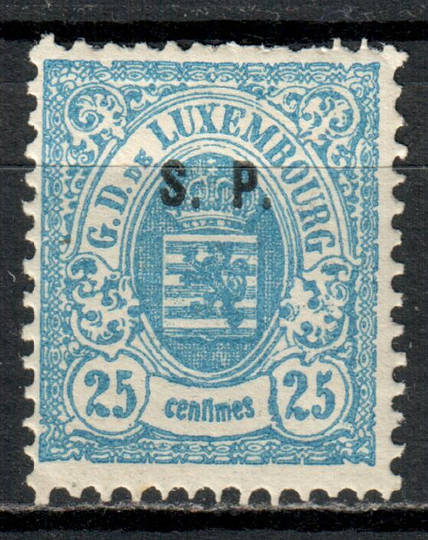 LUXEMBOURG 1881 Official 25 cent Blue. Perf 12½x12. - 73879 - LHM