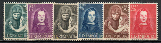 LUXEMBOURG 1950 War Orphans Relief Fund. Set of 6. - 73881 - Mint