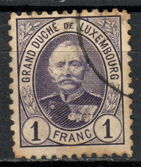 LUXEMBOURG 1891 Definitive 1fr Black. Produced in the wrong colour. Very rare. - 73891 - FU