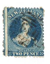 NEW ZEALAND 1862 Full Face Queen 2d Deep Royal Blue. Perf 12½. Watermark Large Star. Identified by vendor as SG 114. - 74006 - U