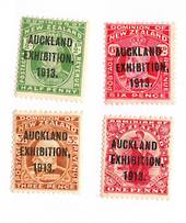 NEW ZEALAND 1913 Auckland Exhibition. Set of 4. - 74056 - UHM