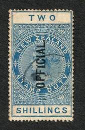 NEW ZEALAND 1882 Victoria 1st Long Type Postal Fiscal 8/-Blue. - 74069 - Mint