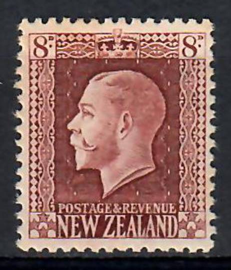NEW ZEALAND 1915 Geo 5th Recess 8d Brown. - 74092 - Mint