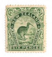 NEW ZEALAND 1898 Pictorial 6d Green. London Print. - 74099 - LHM