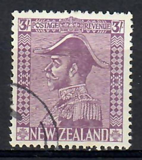 NEW ZEALAND 1926 Geo 5th Definitive 3/- Pale Mauve. - 74120 - CTO