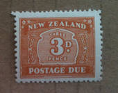 NEW ZEALAND 1939 Postage Due 3d Brown. - 74133 - UHM