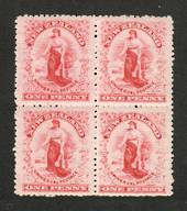 NEW ZEALAND 1901 1d Universal. Block of 4. Worn Plate. - 74135 - UHM