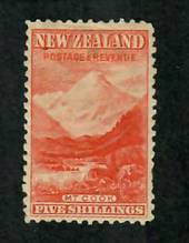 NEW ZEALAND 1898 Pictorial 5/- Orange. Tired. - 74144 - Mint
