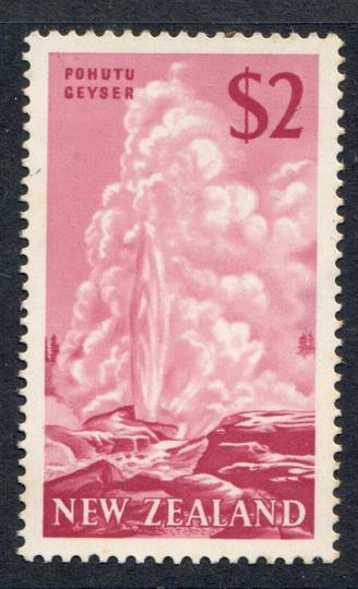 NEW ZEALAND 1967 Decimal Definitives $2 Pink. Never hinged but there is a gum disturbance. - 74192 - UHM