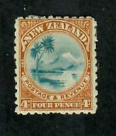 NEW ZEALAND 1898 Pictorial 4d Lake Taupo. First Local Issue on Unwatermarked Paper. Perf 11. - 74198 - Mint