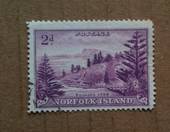 NORFOLK ISLAND 1947 Definitive 2d Reddish Violet. White paper. - 74204 - VFU