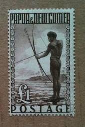 PAPUA NEW GUINEA 1952 Definitive £1 Deep Brown. - 74214 - LHM