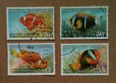 PAPUA NEW GUINEA 1987 Anemone Fish. Set of 4. - 74215 - FU
